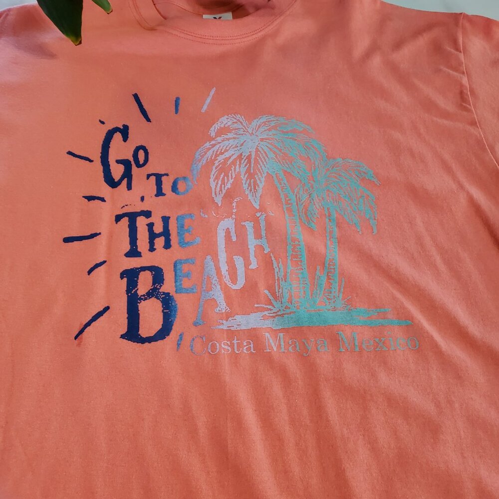 Go To The Beach Costa Maya Mexico T-Shirt size XL